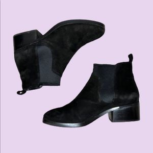 Cole Haan Grand OS Suede leather chelsea ankle booties